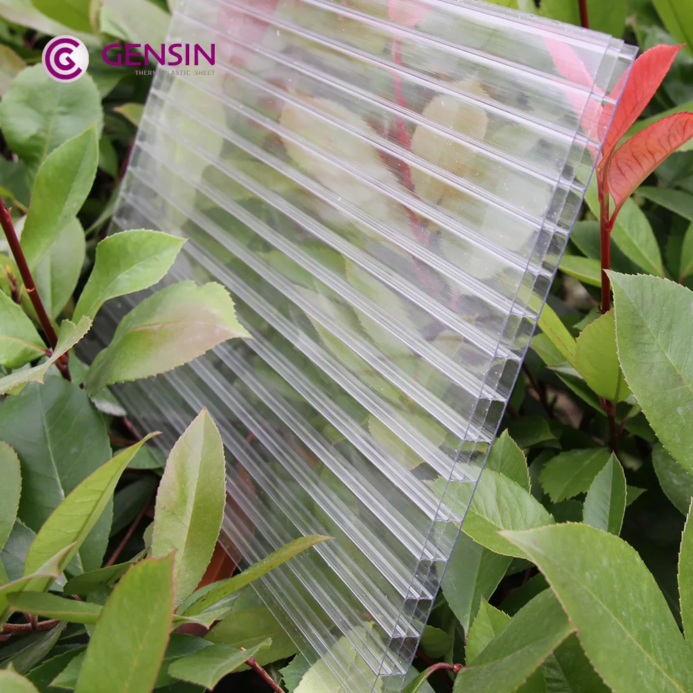  GENSIN produced clear 12mm triple layer polycarbonate