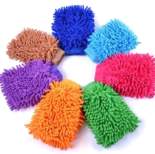 Double-sided Microfiber Chenille Car Wash Glove