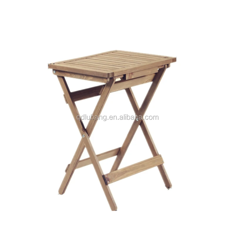 Custom low price small wooden folding table