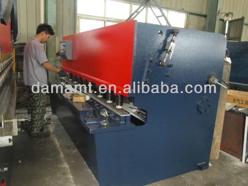 Qc12y/k series 10*2500 stainless steel metal plate hydraulic cutting machine