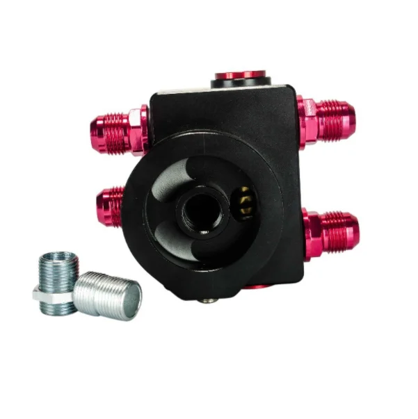 Jagrow performance AN8 AN10 Oil Filter Sandwich Adaptor with thermostat