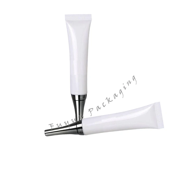 Plant essence eye cream15ML Whitening Hose silver cover Eye cream tube packing bottle Cosmetics packaging hose