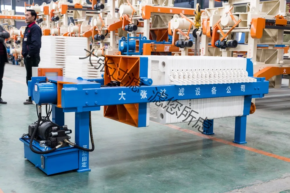 
Dazhang High quality Auto chamber once open filter press are very popular in Southeast Asia, America. 