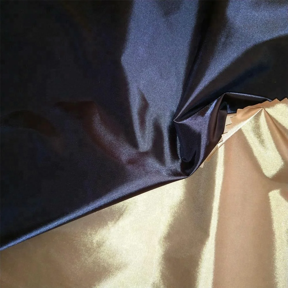 China manufacture100%nylon 480T Black silk nylon taffeta Stain Fabric
