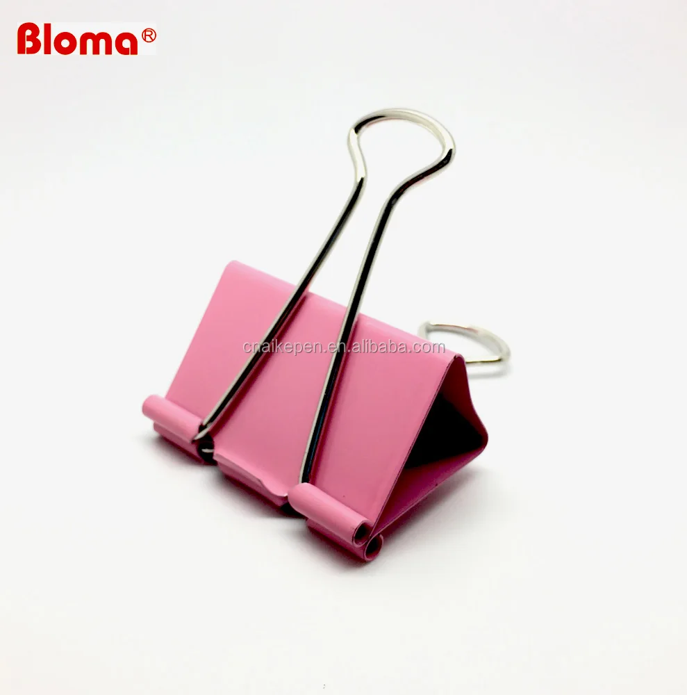 
High quality nickel colored binder clip metal fold clip clip for paper and multifucntional application 