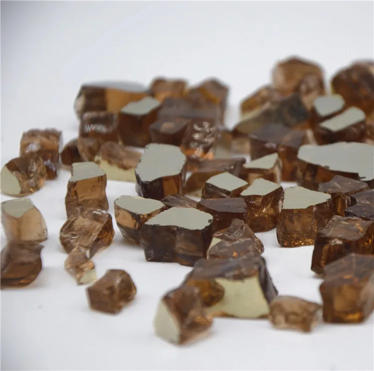 Китайский поставщик цветных огнеупорных стекол, высококачественное дробленое стекло для камина