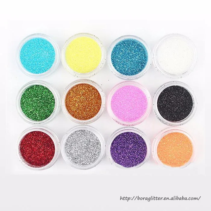 Wholesale Bulk Color Ultra Fine Nail Art Cosmetics DIY Decorative Acrylic Nail Powder For  Craft Decoration Christmas Party