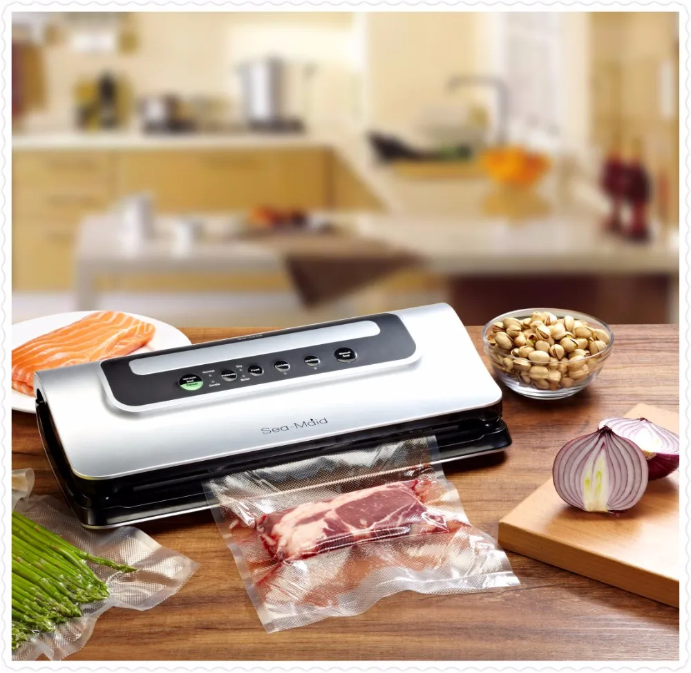 Sea-Maid Food packaging bag sealing wet/dry vacuum sealer machine for home use
