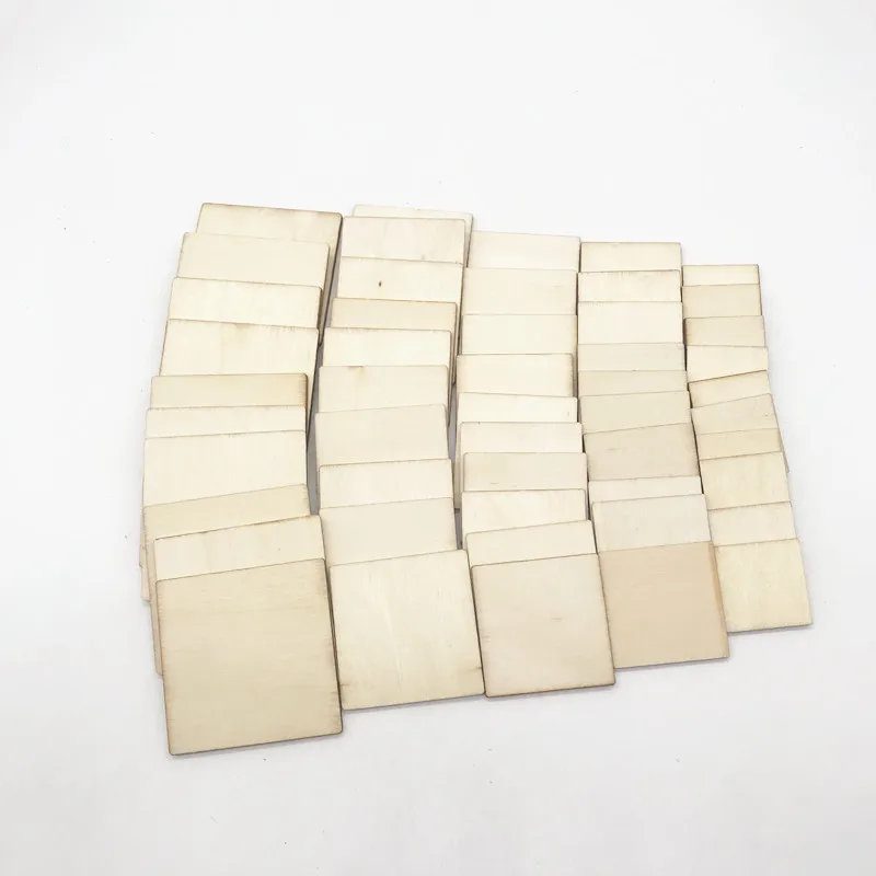 
Natural blank custom size wooden square 