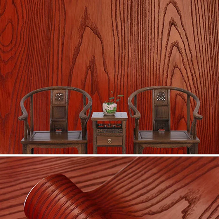 Wholesale Custom Design Good Wood Grain 3D Vinyl PVC Wall Paper Wallpaper