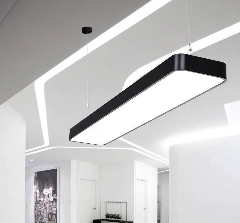 LED office chandelier simple modern aluminum studio office lighting hanging lights