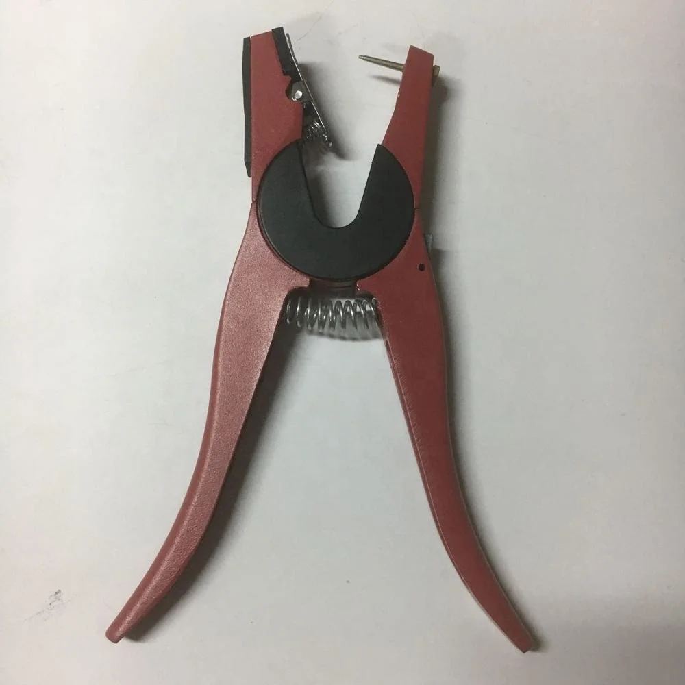 top sell Red pig ear tag plier  cattle ear tag applicator