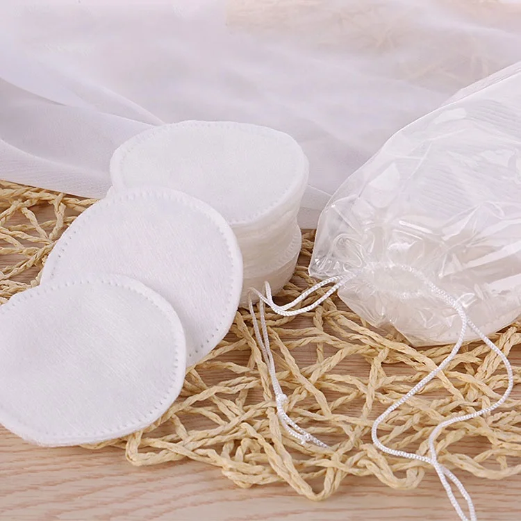 OEM Brand high quality absorbency disposable round natural skin close soft facial cosmetic cotton pads Disposable makeup remove