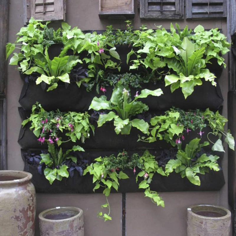 Eco friendly vertical tower garden hydroponic green wall planter