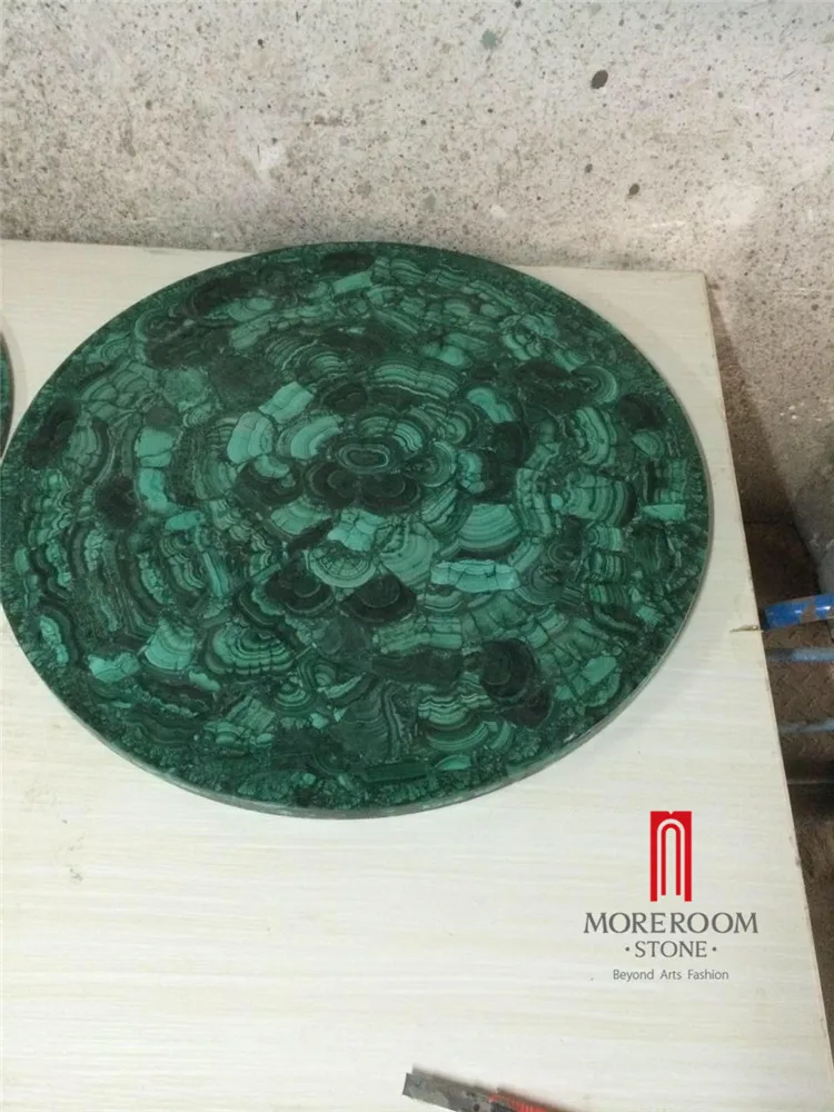 Natural Green Malachite Price Dining Round Table Top