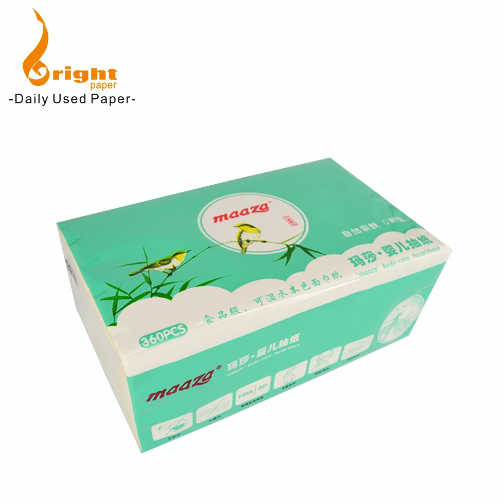 Soft Pack Bamboo pulp  Facial Tissue