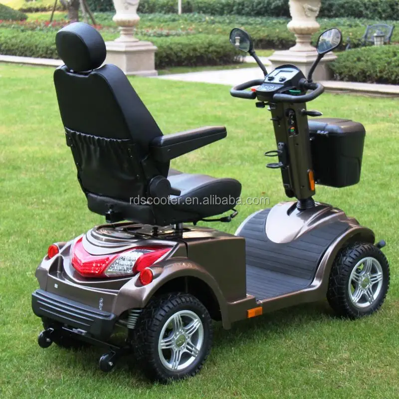 LCD panel tiller adjustable electric senior scooter high torque R9-S handicapped scooter