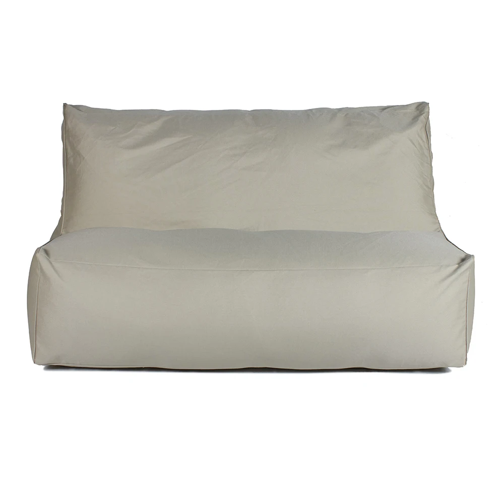 Olefin Outdoor Fabric Khaki Couch Beanbag Sofa