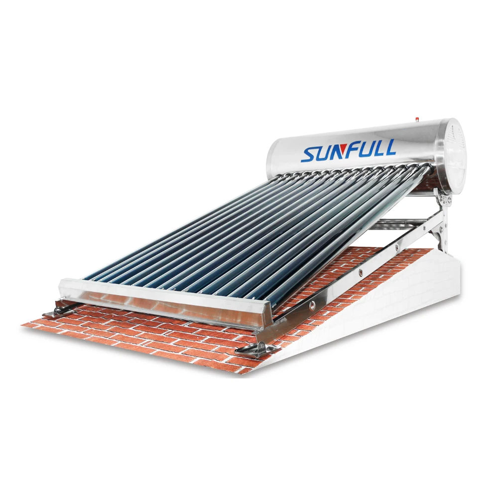 2019 New design 150L Sunfull solar water heater for sloping roof