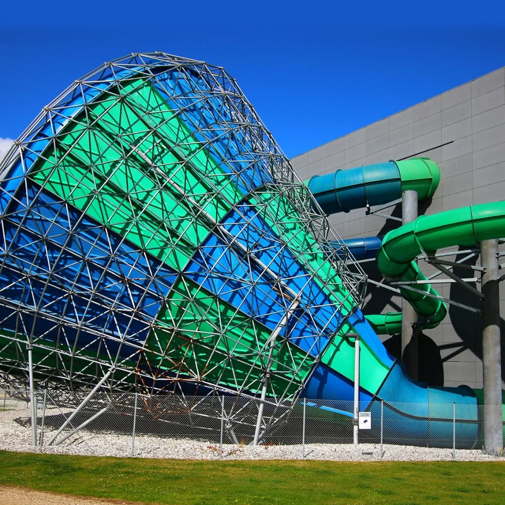 
Fiberglass Steel Pipe Big Cyclone Water Slide / Outdoor Adult Slides Equipment 