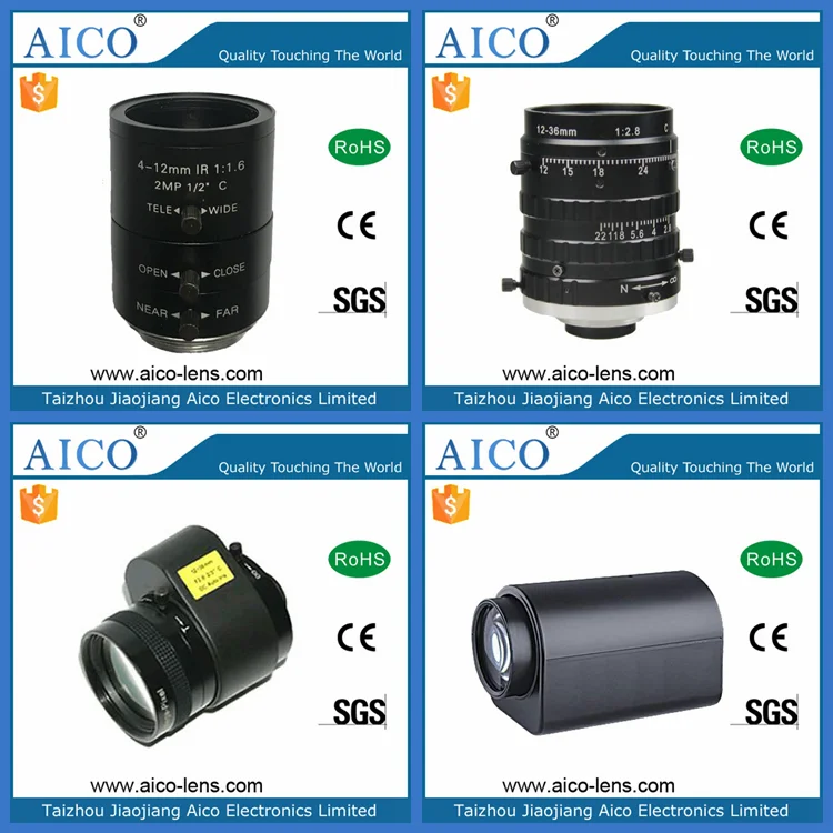 China cmos ccd c-mount machine vision camera lenses manufacture industrial c mount cctv lens