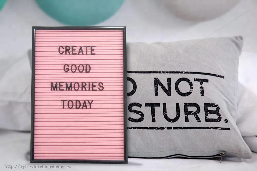 Pink letter board 12x16 inch menu letterboard changeable message letterboard