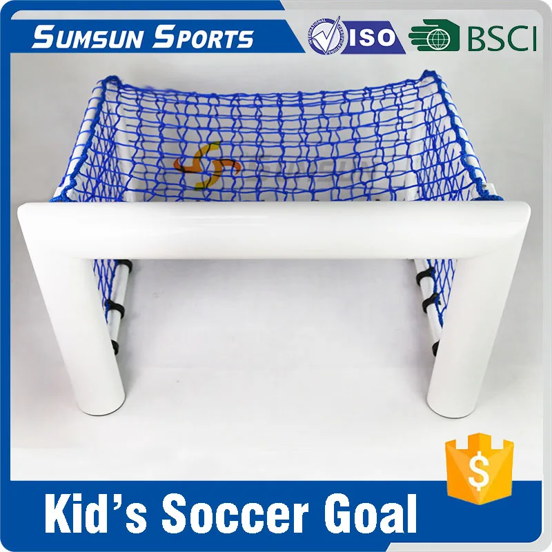 Soccer Goal for Kids - 90MM Diameter Aluminum Frame Portable Soccer Goal Net for Backyard w/4 Steel Pegs & Carrying Bag