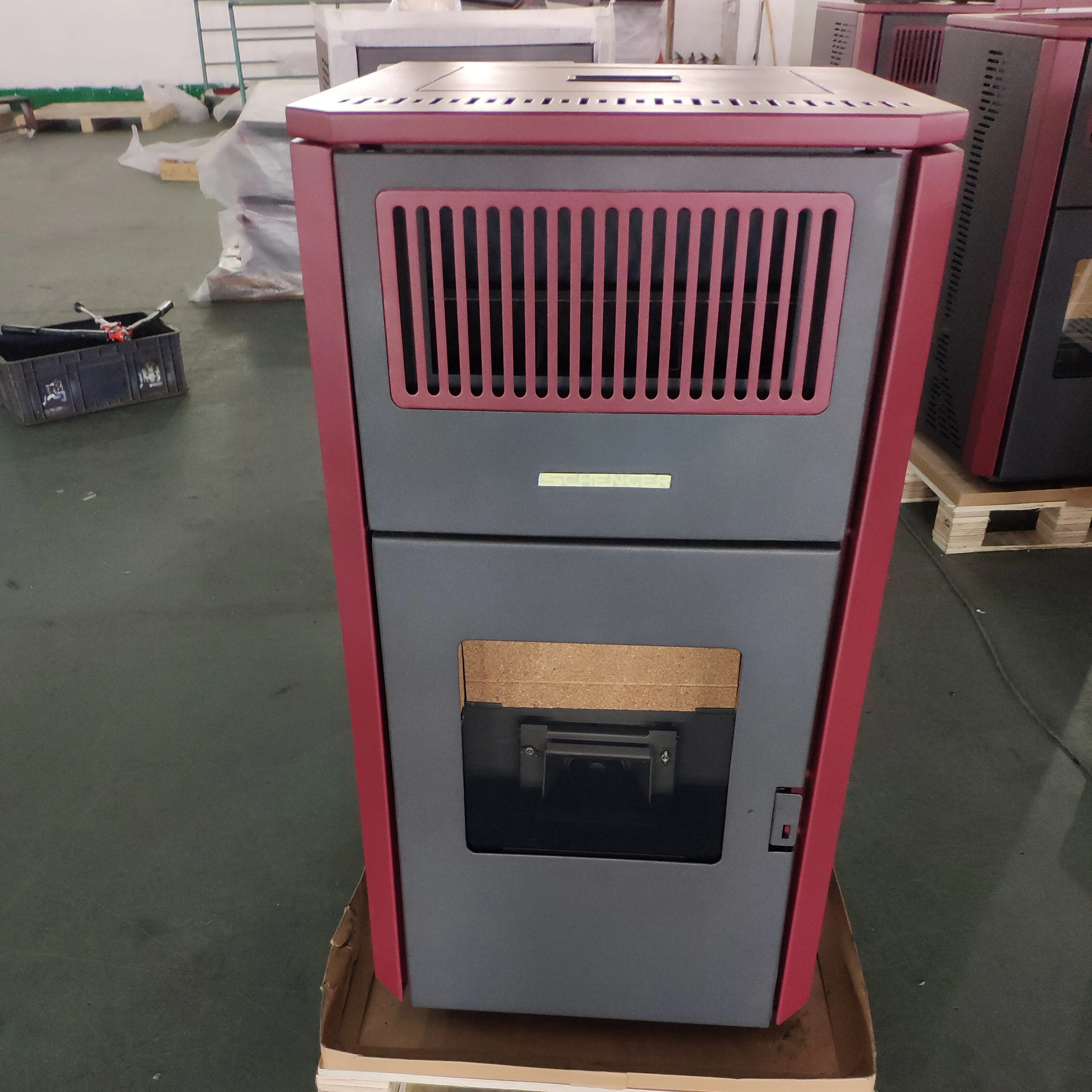 Eco model 8kw indoor wood pellet stove