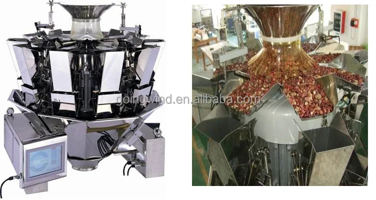 Automatic almond packing machine auto almonds bag pouch weighing filling bagging packaging equipment cheap price for sale