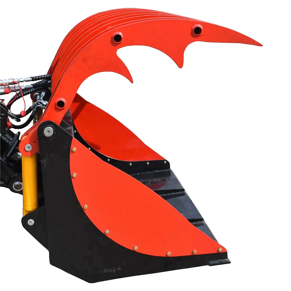 Hot sale Competitive Price Front end loader ATTACHMENTS grapple bucket for tractor and skid loader