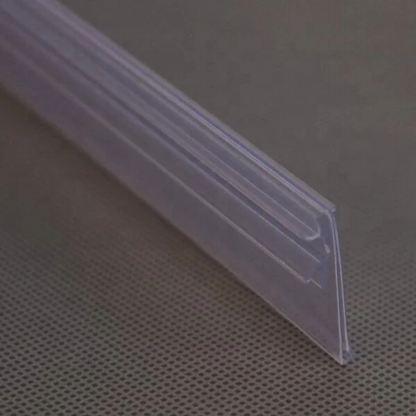 Store retail Supermarket 12~15mm H C channel shelf flip up data strip/ fruits and vegetables price tag display label holder