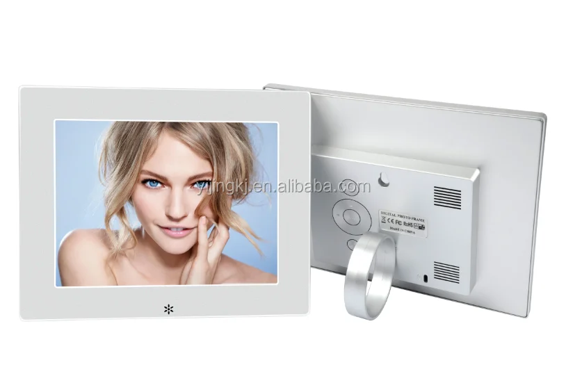 10.1 Inch Lcd Display Download Free Music Picture Video Player Digital Photo Frame With Metal Case