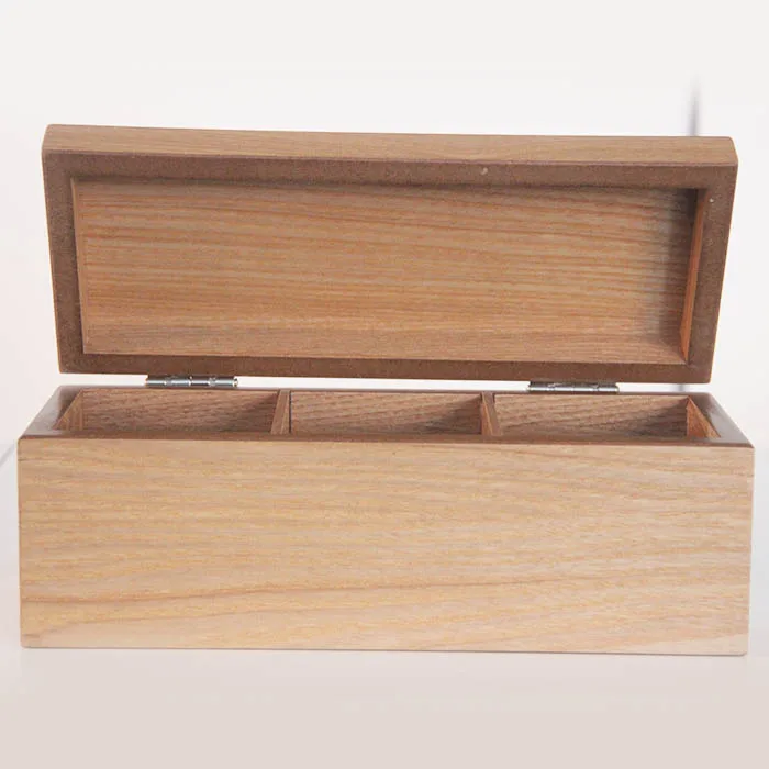 
Reliable quality custom design wood tea box with lid 