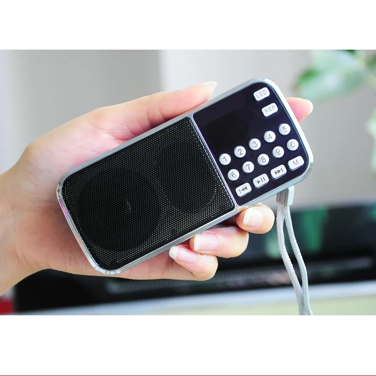 
pocket rechargeable mp3 music player speakers fm radio mini digital speaker with usb port 