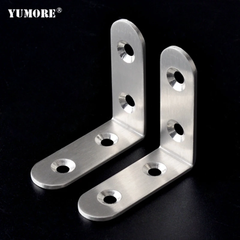 Table fixing angle iron flat rustic shelf stainless steel shelf bracket