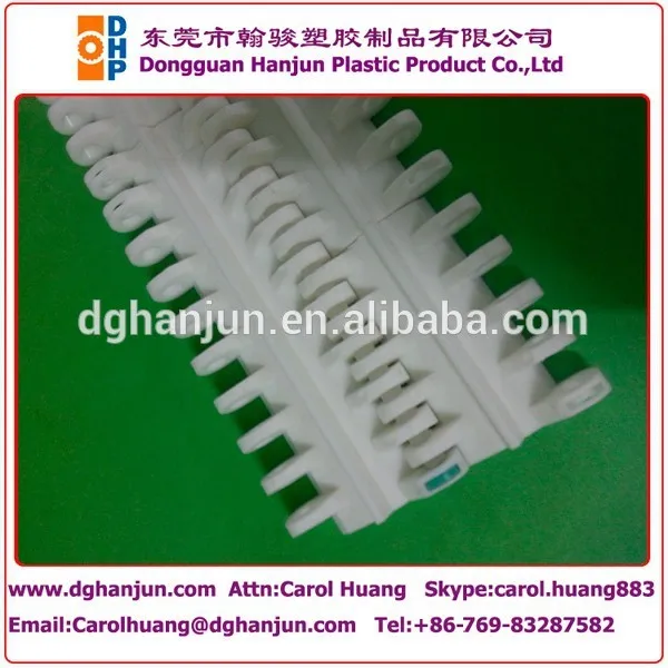 50.8mm шаг белый ленточный конвейер/бутылки ленточный конвейер в китае