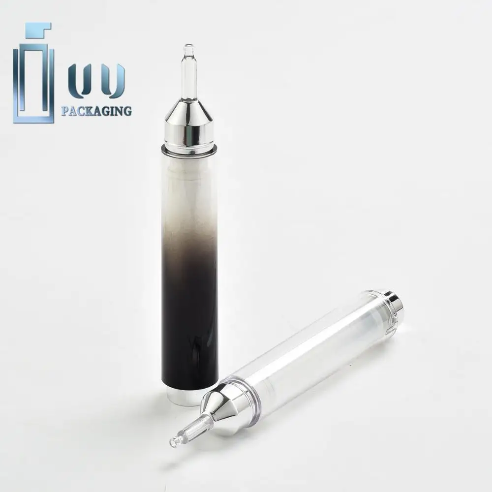 UU package UU syringe shape eye cream airless pump bottle 15ml