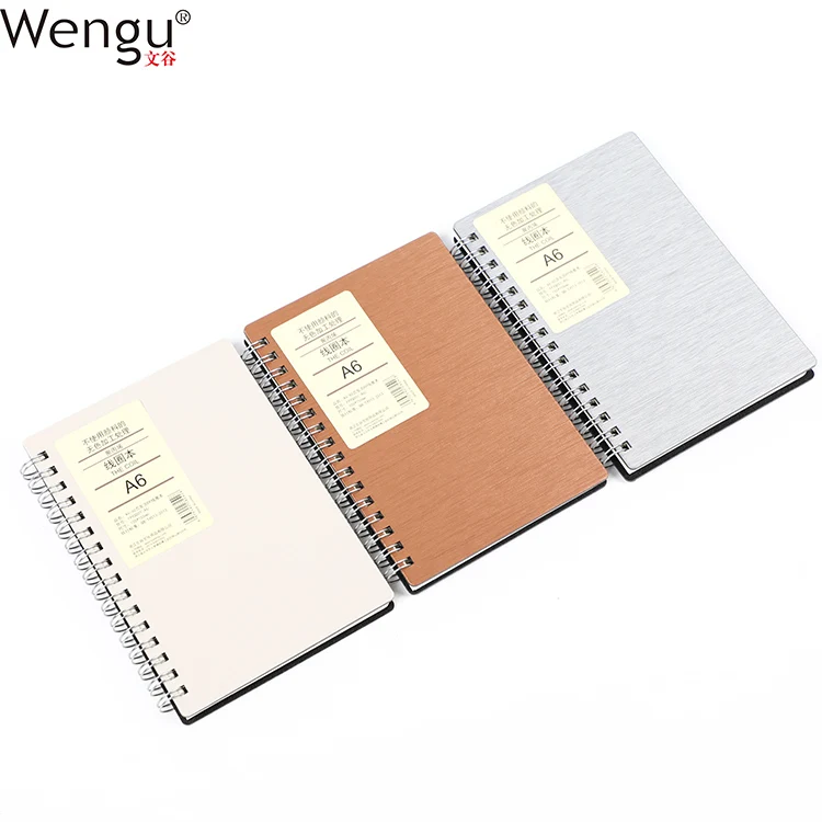 
Promotional Printing Factory Double Wire Bound Pretty Fashion Pp Hardcover Spiral Notebook Note Book 