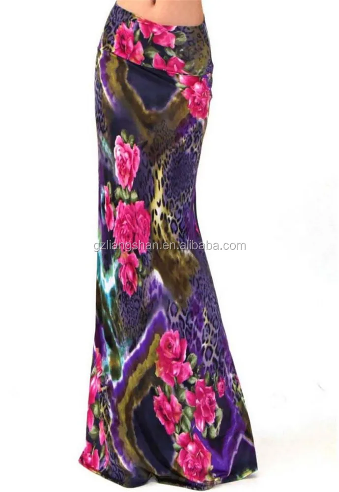 Latest skirt design pictures long skirt models long maxi skirt made in china
