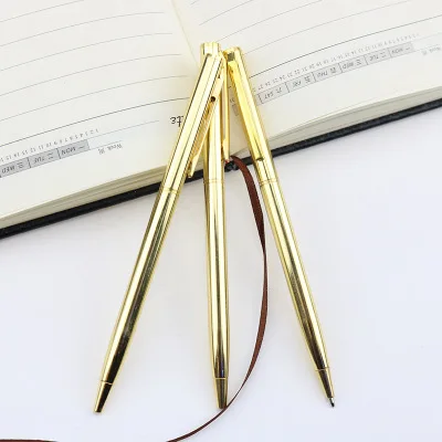 OEM LOGO black ink fancy slim ball pen for student &office