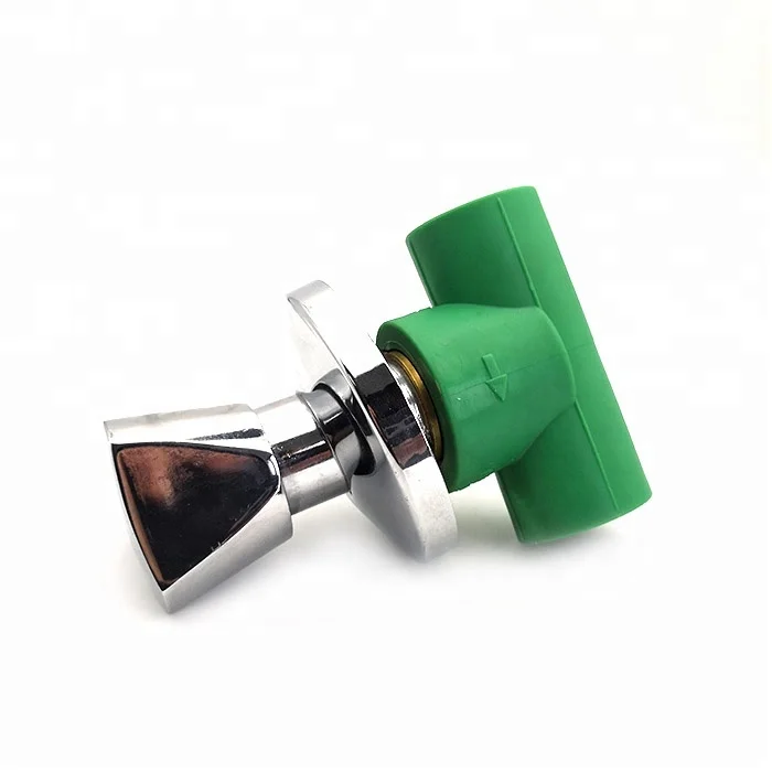 
high quality green color plastic PPR pipe and fitting stop valve Turkey 
