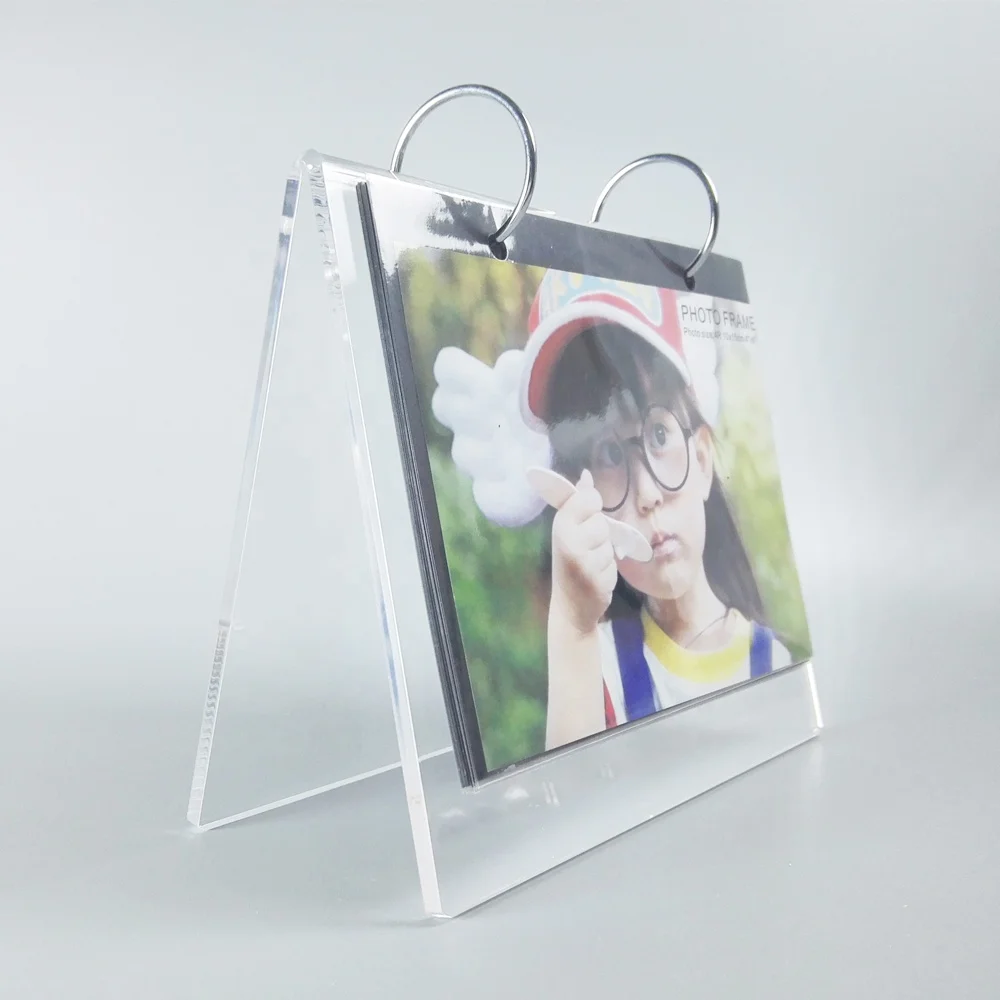 Acrylic Desktop Calendar Holder Plastic Acrylic Calendar Frames Holder Acrylic Display Stand