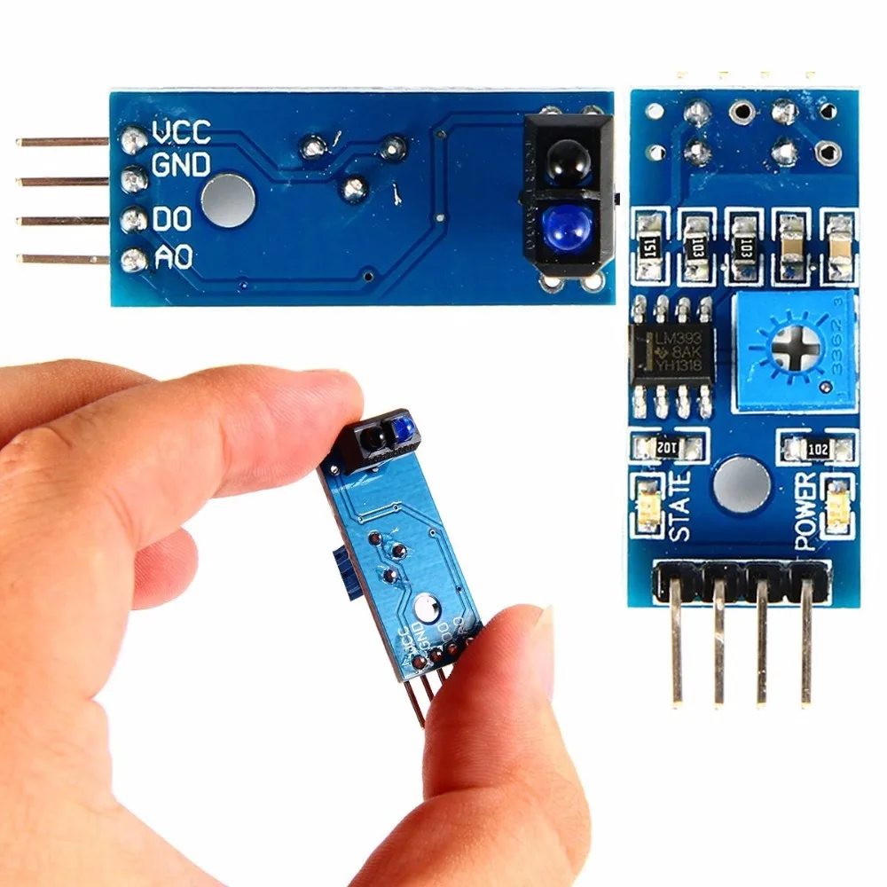 IR Line Track Follower Obstacle Avoidance tracing sensor TCRT5000 Reflective Infrared Optical Sensor