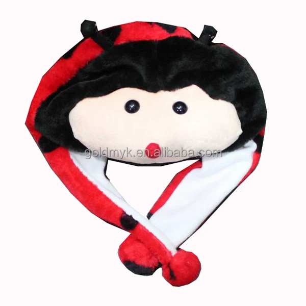 newest style customized soft plush animal hat for winter