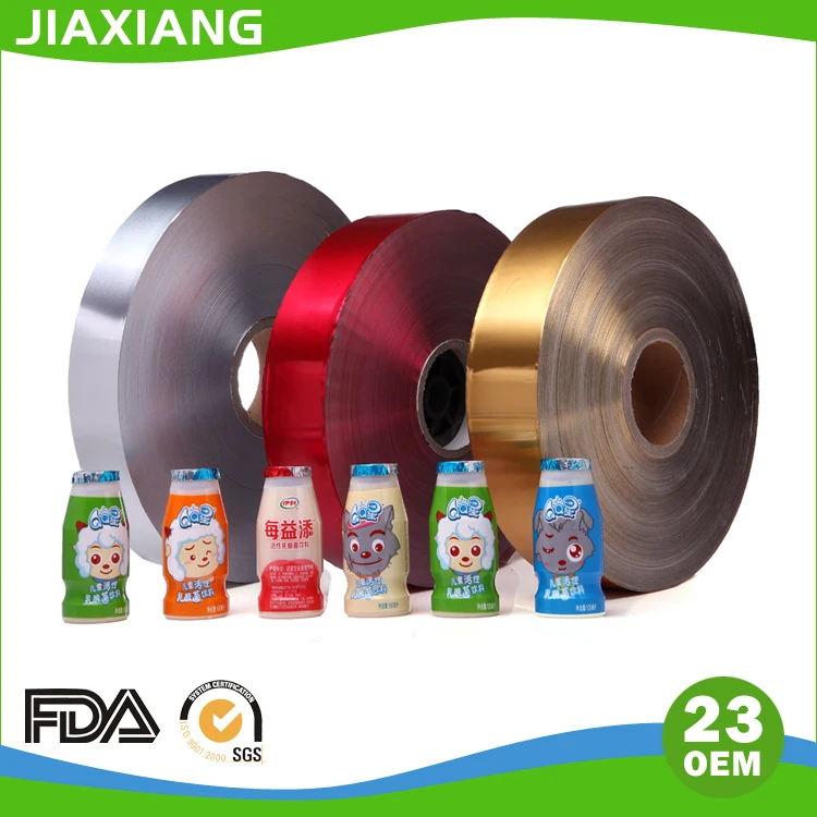 Die Cut & Embossed Aluminum Foil Lid For yogurt cups Dairy Product