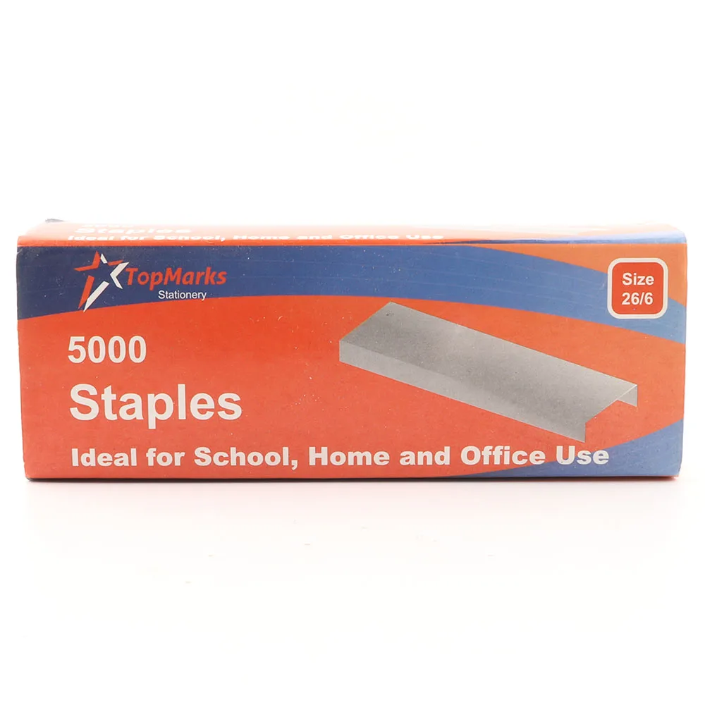 
Hot Sale Metal Staples 26/6 Staple Pins Red packaging For Office And School 