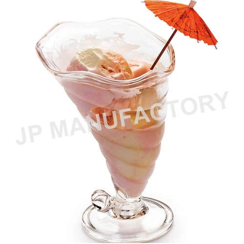 Factory wholesale Unbreakable Reusable Polycarbonate Dessert cup 400ml clear plastic dessert cups Ice Cream Cup
