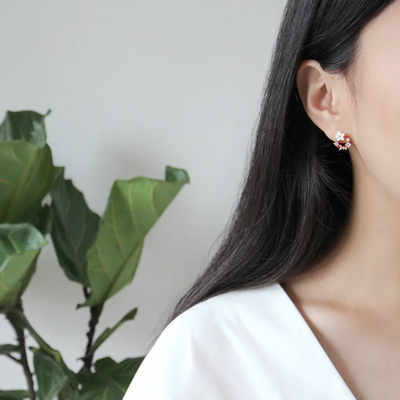 925 Silver rose gold plated Elegant Party Jewelry Sets Necklace and Earring Sets