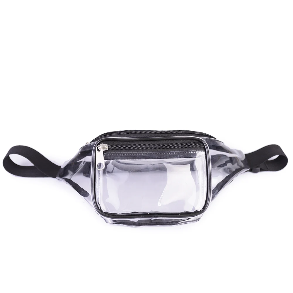 Оптовая продажа, индивидуальная прозрачная поясная сумка из ПВХ