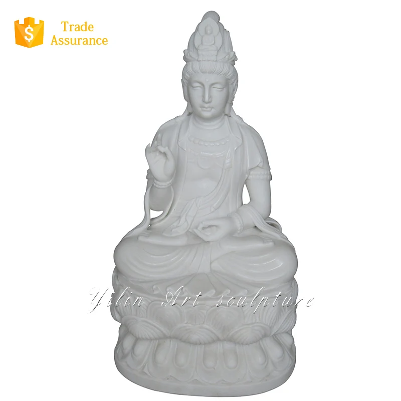 Chinese God Marble Kwan-yin Statue